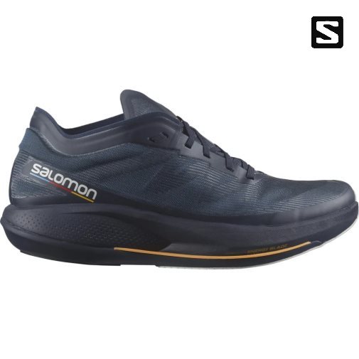 Navy Salomon Phantasm Men's Running Shoes | IE AK8763